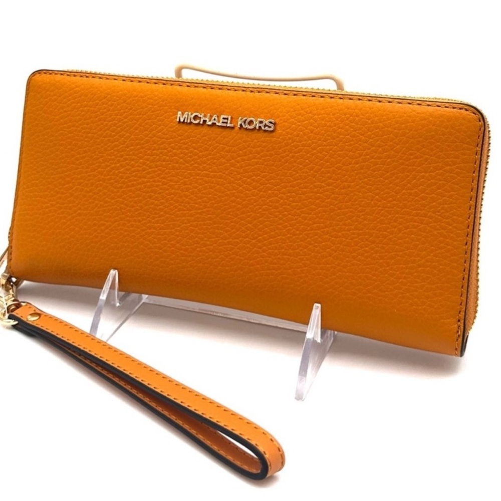 Michael Kors Large Continental Wallet Wristlet Cider